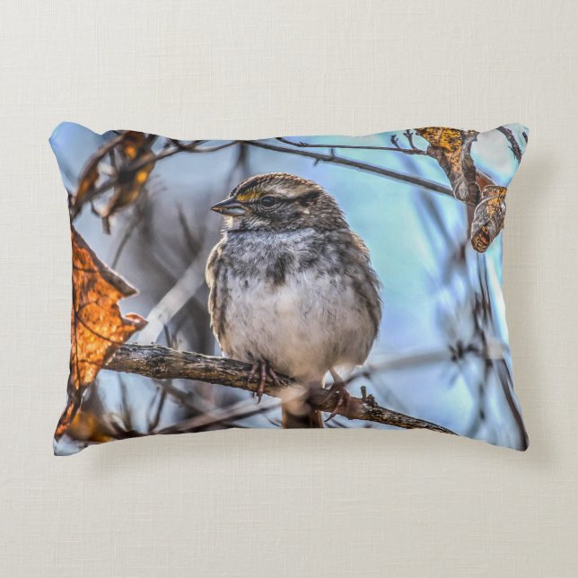 Oiseau sur le coussin de branche (Devant)