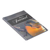 Oiseau sur un Apple Journal à moitié mangé (Côté Droit)