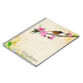Oiseau sur un Carnet à branches (Côté gauche)