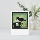 Oiseau sur une carte postale Teacup (Debout devant)