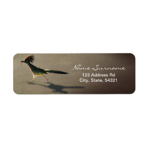 Oiseau tôt, étiquette de adresse de retour