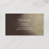 Oiseau tôt, modèle de carte de visite (Dos)