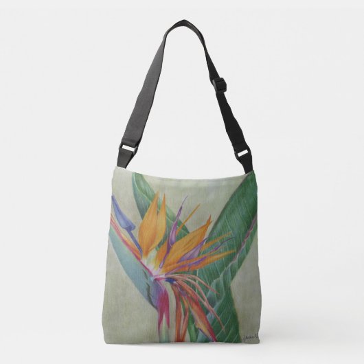 Oiseau tropical de sac fourre-tout à Crossbody de (Devant)