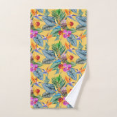 Oiseau Tropical Du Paradis Et Jardin D'Été Des Orc (Serviette à main)