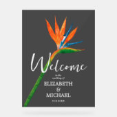 Oiseau tropical du Paradis Mariage Bienvenue fumé (Recto)