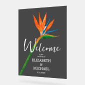 Oiseau tropical du Paradis Mariage Bienvenue fumé (Angle)