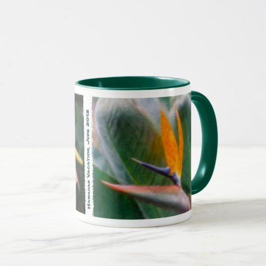 Oiseau tropical hawaïen des tasses de paradis (Devant droit)