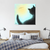 Oiseau Watcher toile étirée (Insitu(Chambre))
