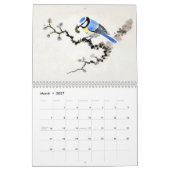 Oiseaux à l'encre chinoise – Calendrier (Mar 2027)