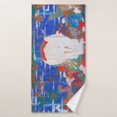 Oiseaux, animaux et Plantes floraux(droite)Jakuchu (Serviette de bain)