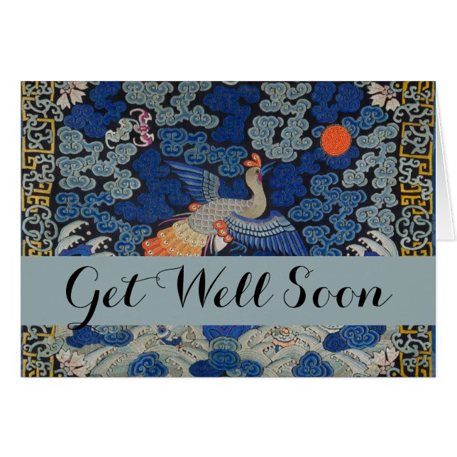 Oiseaux artisanaux broderies chinoises en cris (Devant horizontal)