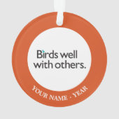 Oiseaux bien avec d'autres (dos)