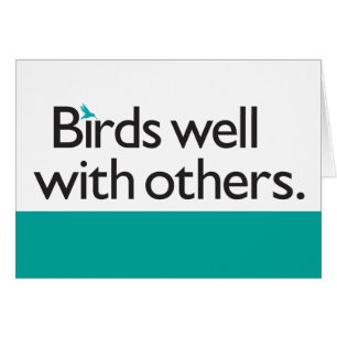 Oiseaux bien avec d'autres