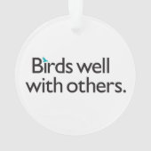 Oiseaux bien avec d'autres (dos)