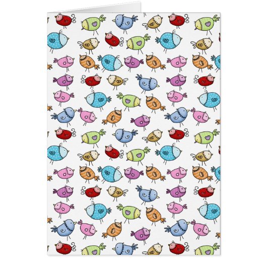 Oiseaux blancs colorés - Personnalisable (Devant)