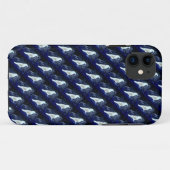 oiseaux blancs sur coque bleu (Dos (Horizontal))