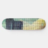 Oiseaux bleu ciel sur skateboard de fil aérien (Horz)
