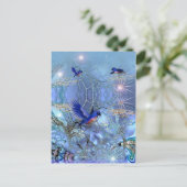 Oiseaux bleus de carte postale (Debout devant)