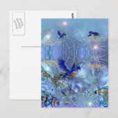 Oiseaux bleus de carte postale (Devant / Derrière)