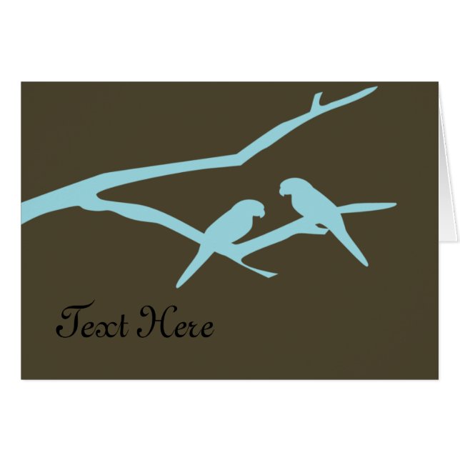 Oiseaux bleus sur mesure (Devant horizontal)