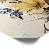 Oiseaux Boho sur Impression de Clôture, Nursery Ru (Coin)