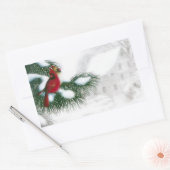 Oiseaux cardinaux en Sticker à neige (Enveloppe)