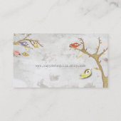 Oiseaux carte de visite dans un arbre (Dos)