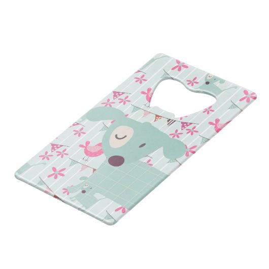 Oiseaux, Chiens, Bannières, Fleurs (Devant Angle)