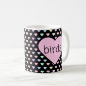 Oiseaux Coeur Mug (Devant droit)