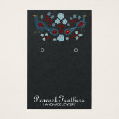 Oiseaux Collier à oreilles florales Bijoux Carte d (Devant)