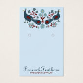 Oiseaux Collier à oreilles florales Bijoux Carte d (Devant)