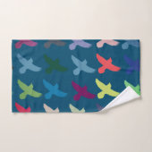 Oiseaux colorés (Serviette à main)