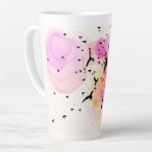 Oiseaux colorés Abstraits motif mug (Angle gauche)