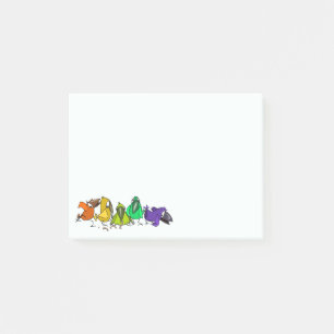 Oiseaux colorés Drôle Post-it® Notes