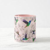 Oiseaux colorés Flying Mug Orchid Floweers (Centre)