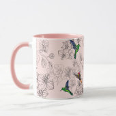 Oiseaux colorés Flying Mug Orchid Floweers (Gauche)