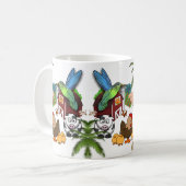 Oiseaux Cow Pigs Mug (Devant gauche)