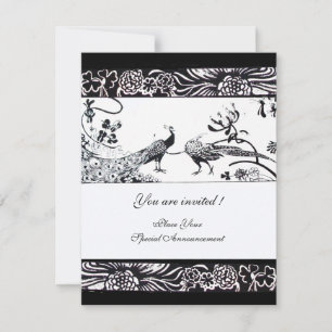 OISEAUX D'AMOUR DE MARIAGE, CARTES D'INVITATION NO