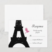 Oiseaux d'amour noirs RSVP (Devant / Derrière)
