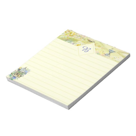 Oiseaux dans le bloc-notes du jardin (Tourné)