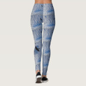 Oiseaux dans le ciel bleu nuageux Legging (Dos)
