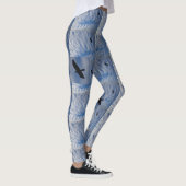 Oiseaux dans le ciel bleu nuageux Legging (Droite)