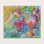 Oiseaux dans le jardin fleuri Carte (Outside Unfolded)