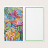 Oiseaux dans le jardin fleuri Carte (Inside Unfolded)