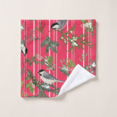 Oiseaux dans Serviette de verdure (Gant de toilette)