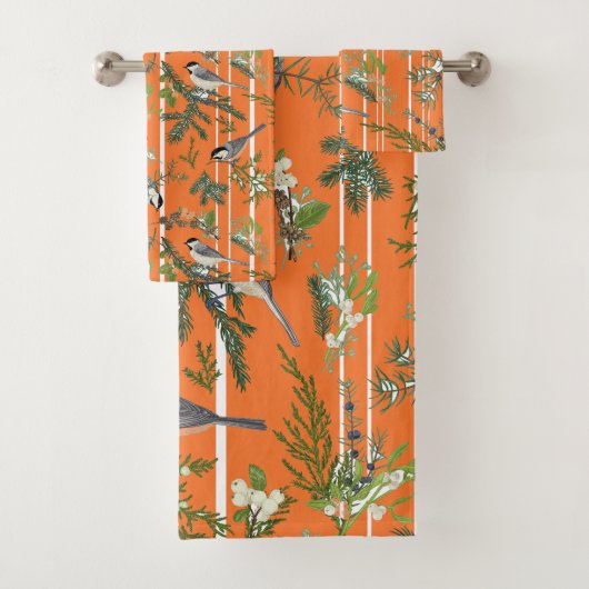 Oiseaux dans Serviette de verdure (En situation)