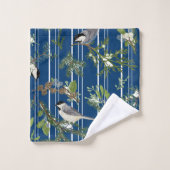 Oiseaux dans Serviette de verdure (Gant de toilette)