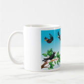 Oiseaux Dans Une Mug De Café D'Arbre (Gauche)
