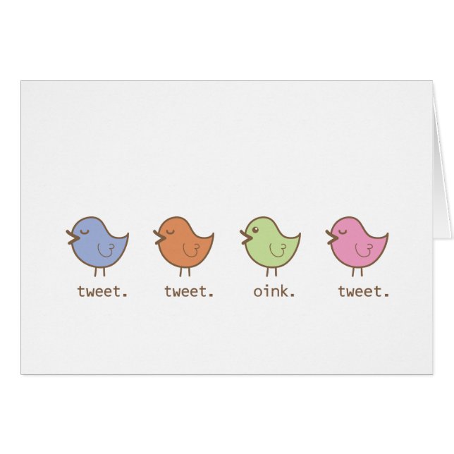 oiseaux dans une rangée (Devant horizontal)