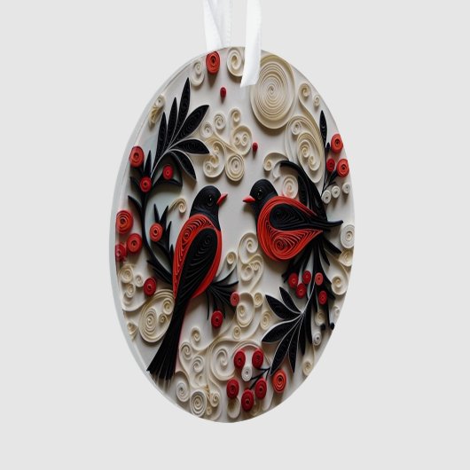 Oiseaux d'art en papier peint 3d (devant)